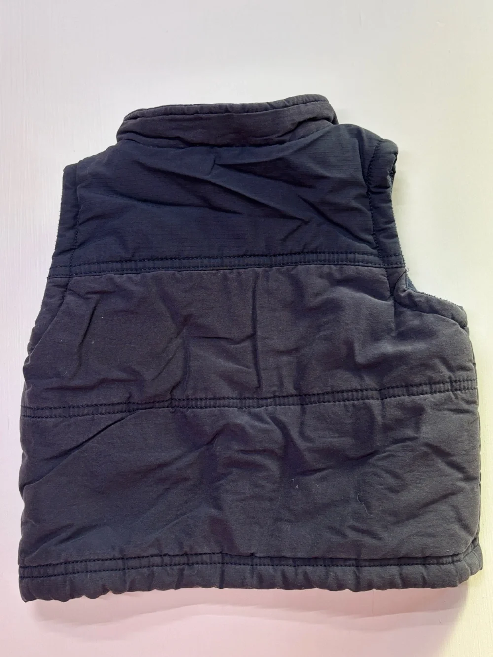 Gymboree Baby Puffer Vest Navy Blue Quilted Zip Up 6-12M